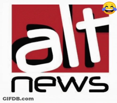 Alt News Logo With Laughing Smiley Face GIF