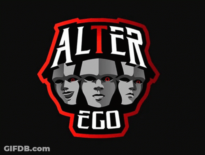 Alter Ego Go Go Go Cheering Logo GIF