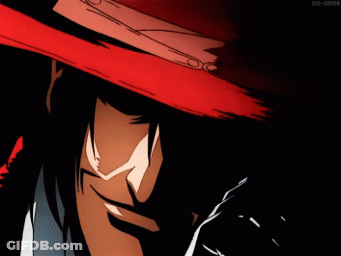 Alucard Hellsing  Badass Look GIF