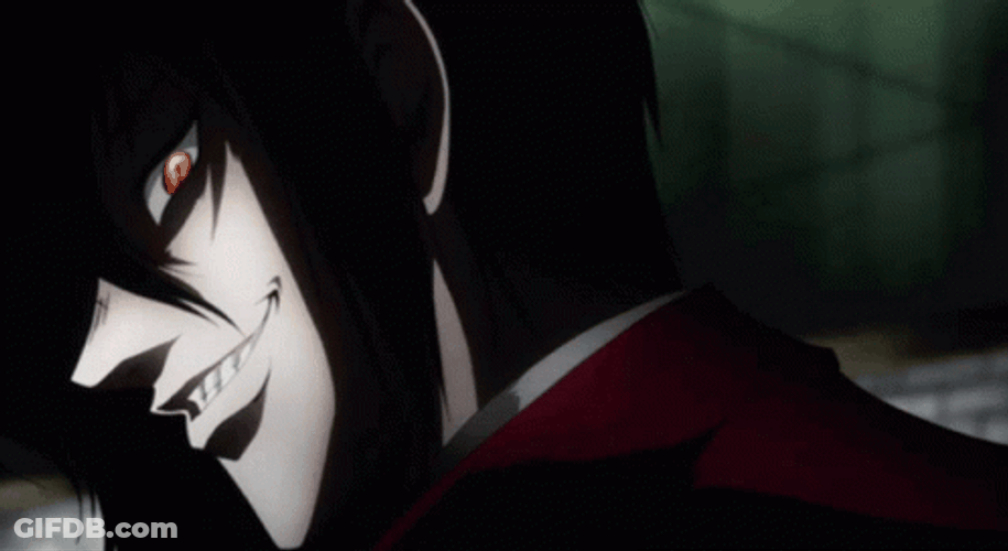 Alucard Hellsing Devious Face GIF