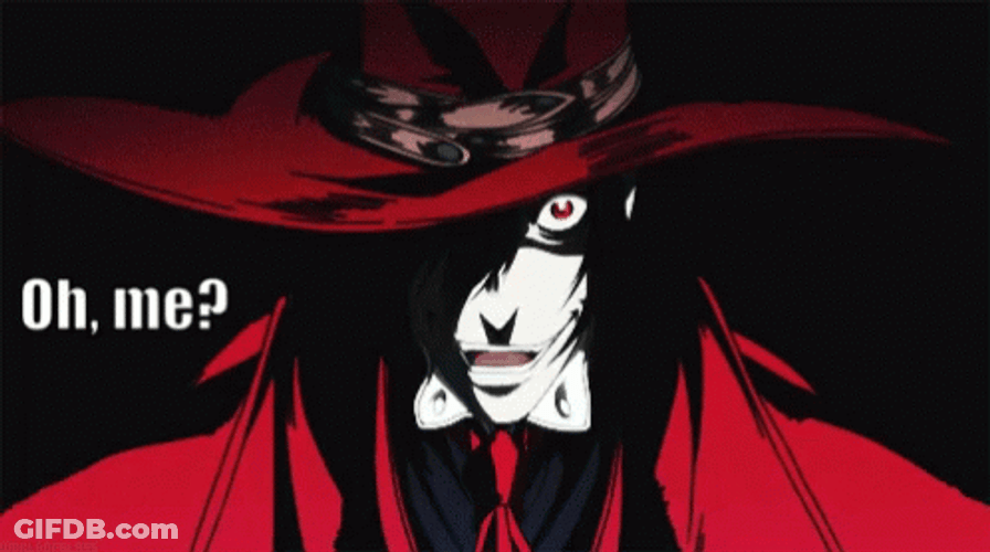 Alucard Hellsing I'm Luka GIF