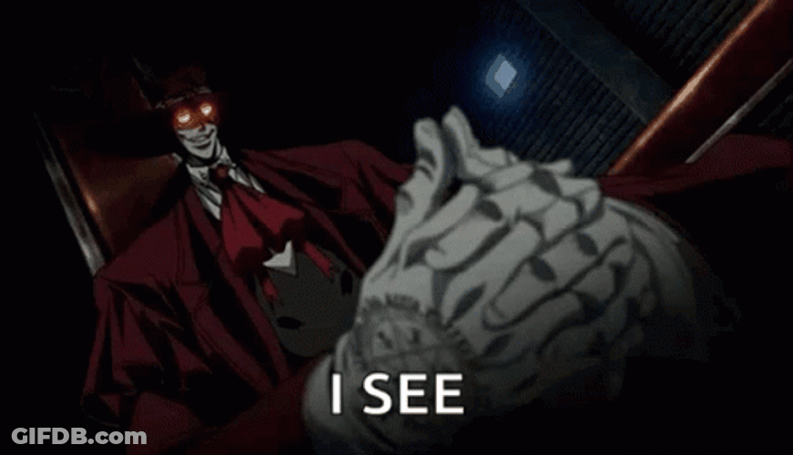 Alucard Hellsing I See GIF