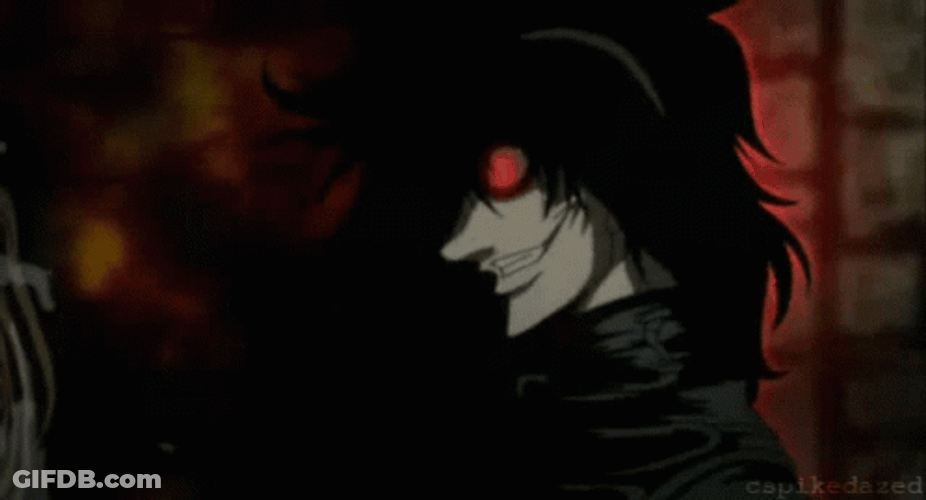 Alucard Hellsing Intense Stare GIF