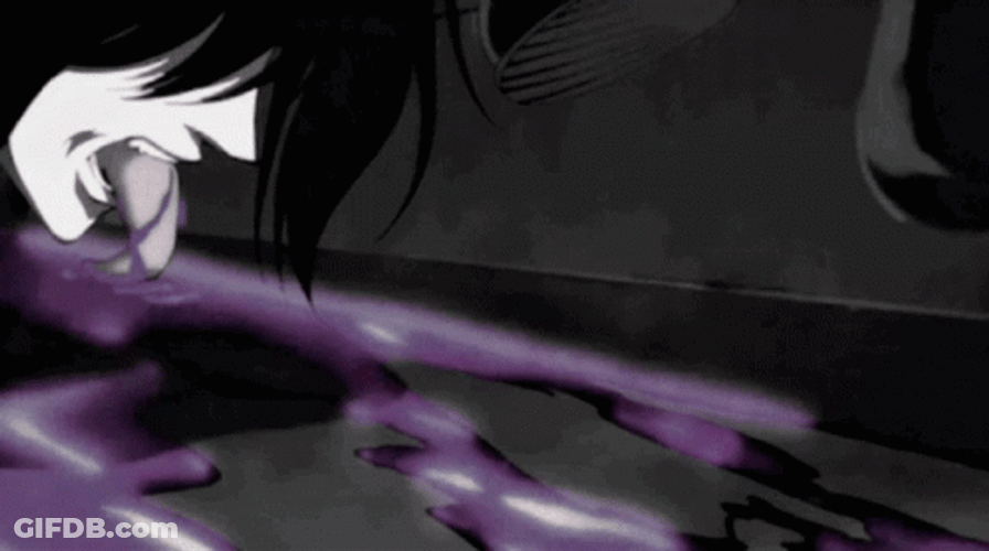 Alucard Hellsing Licking Blood GIF