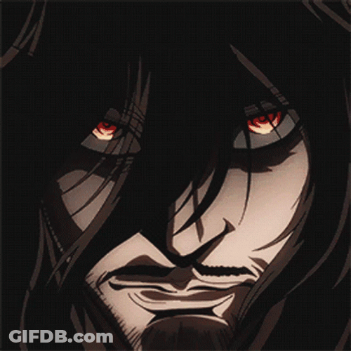 Alucard Hellsing Revealing Identity GIF