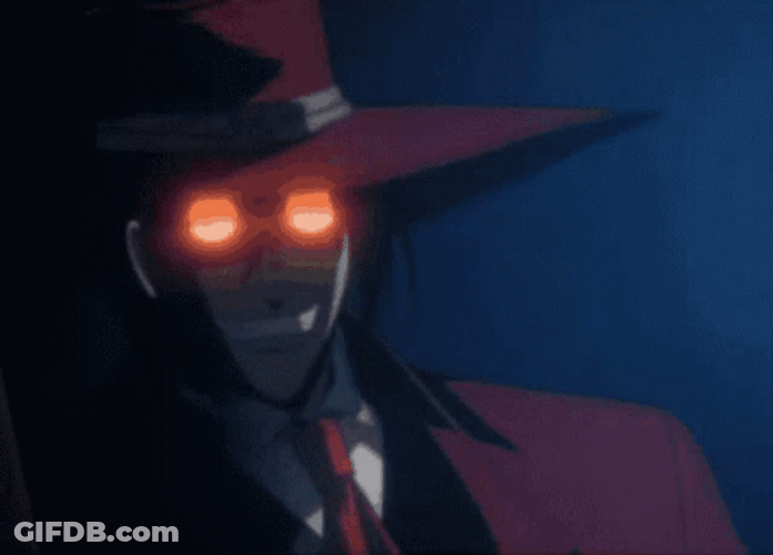 Alucard Hellsing Talking About Gun GIF