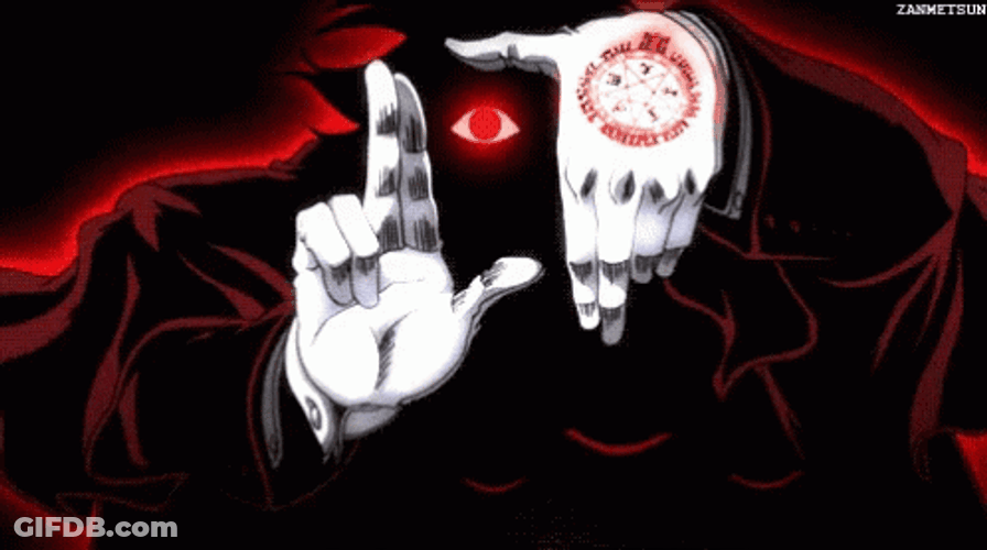 Alucard Hellsing Vampire Hypnosis GIF