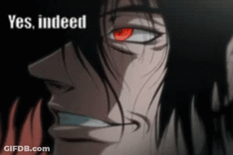 Alucard Hellsing Yes Indeed GIF