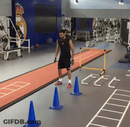 Alvaro Arbeloa Training For Olympics GIF