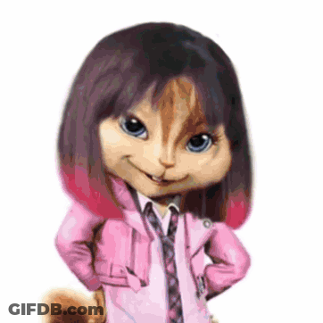 Alvin And Chipmunks Character Pink Jacket And Tie GIF