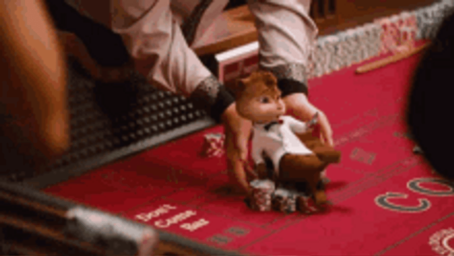 Alvin And The Chipmunks Rich In Casino GIF