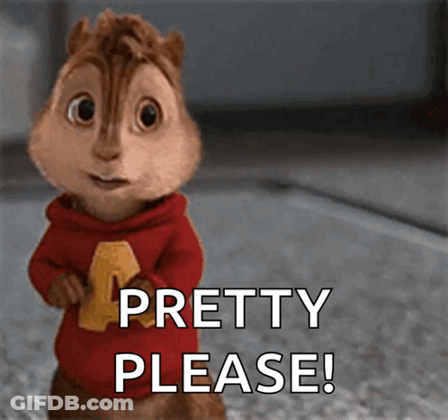 Alvin Chipmunk Saying Pretty Please GIF