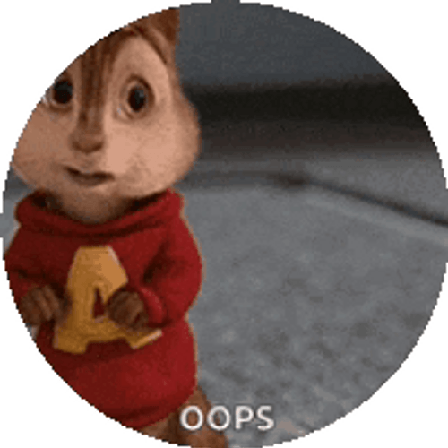 Alvin Chipmunks Says Ooops GIF