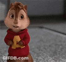 Alvin The Chipmunk Holding Sandwich And Smiling GIF