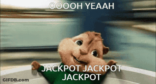 Alvin The Chipmunk Oooh Yeah Jackpot Jackpot Jackpot GIF