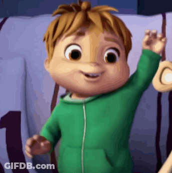 Alvin The Chipmunk Waving In Green Jacket GIF