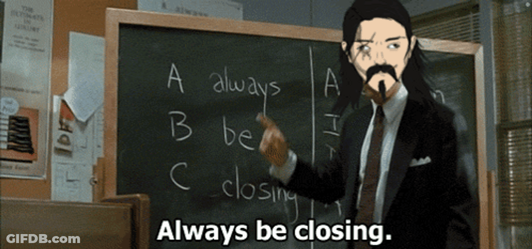 Always Be Closing Bearded Man Face Swap GIF