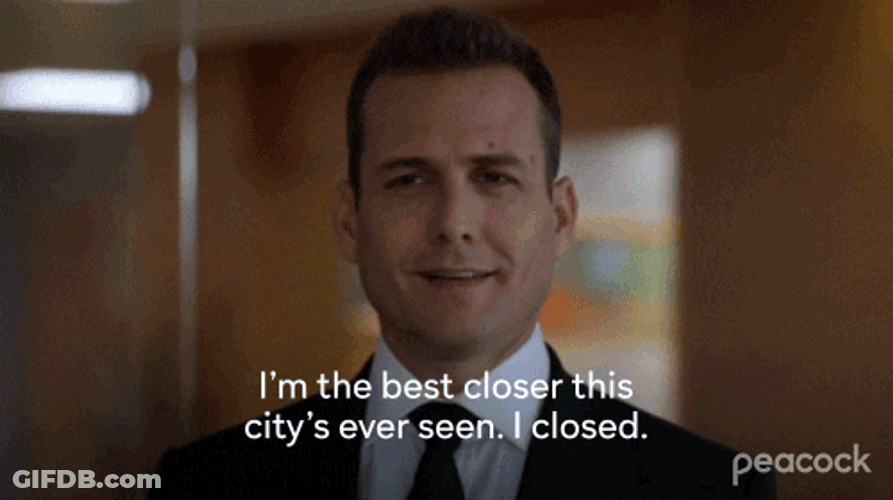 Always Be Closing Harvey Specter Suits GIF