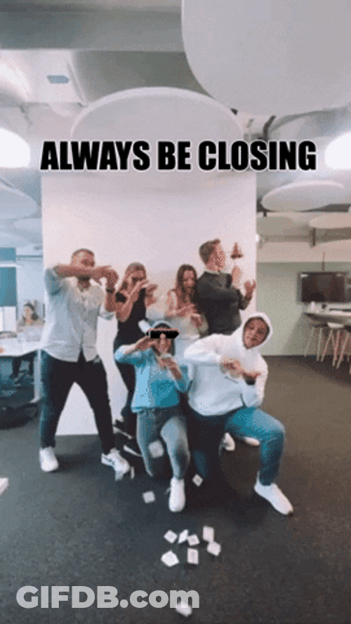 Always Be Closing High Roller Officemates GIF