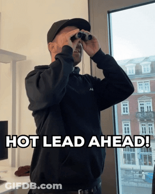 Always Be Closing Spying Hot Lead Ahead GIF