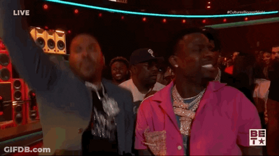 Always Bet On Black Jumping Vibing GIF