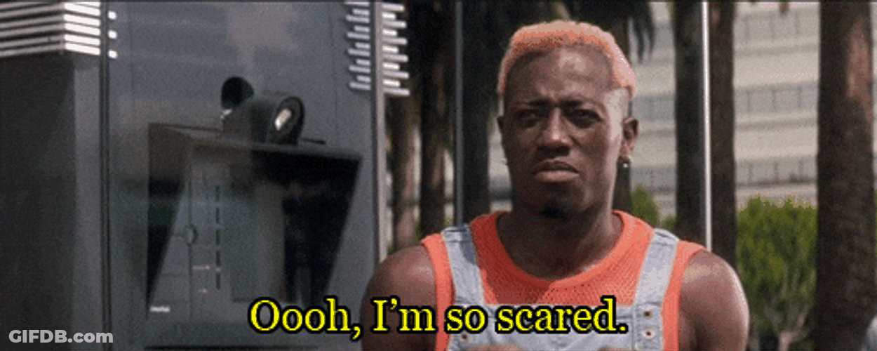 Always Bet On Black Wesley I'm So Scared GIF