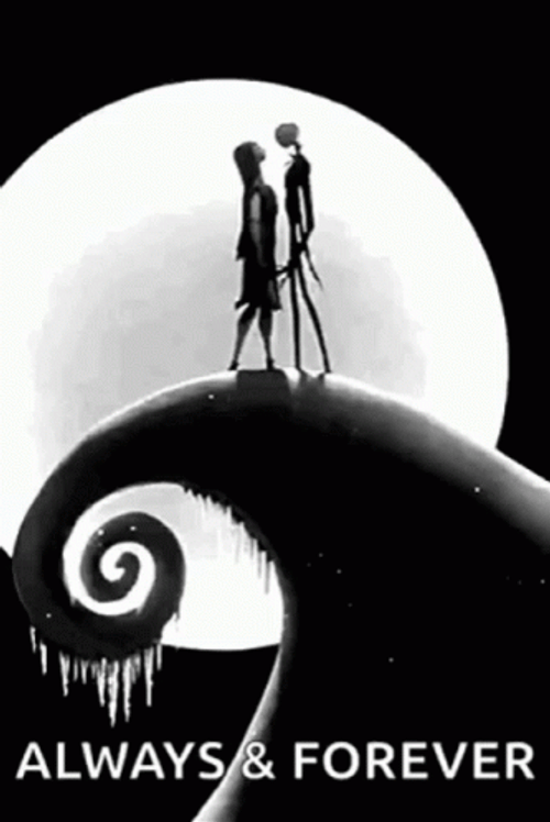 Always Couple Skeleton Hug GIF