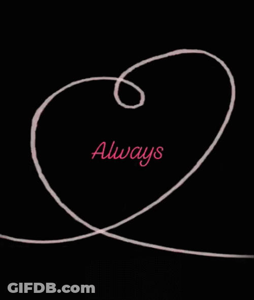 Always Heart Shape Drawing GIF
