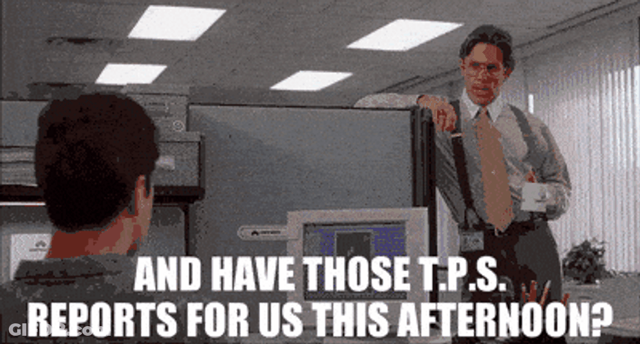 Always Sending Reports When I Work With Retards GIF