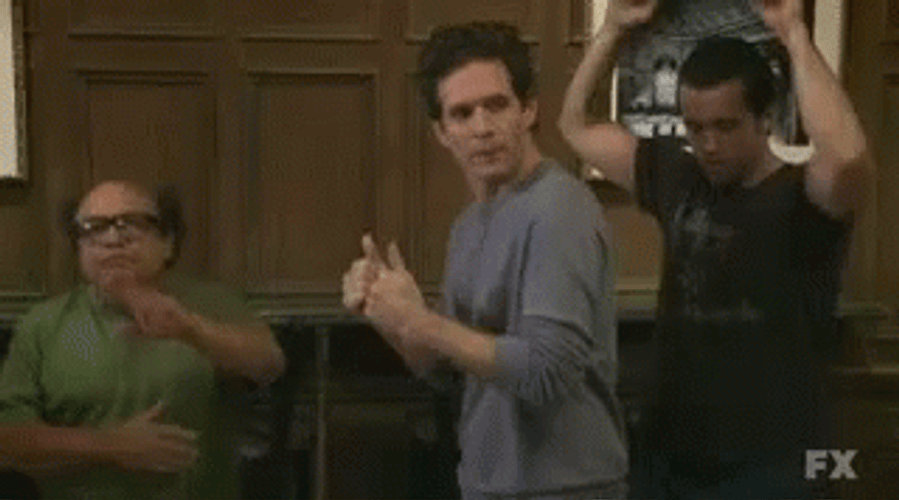 Always Sunny Boys Happy Dance GIF