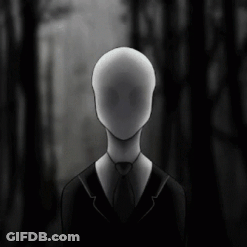 Always Watching Black Slenderman GIF