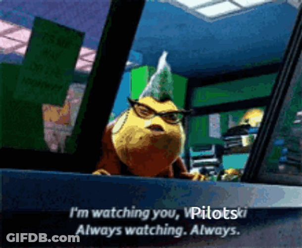 Always Watching Monsters Inc GIF