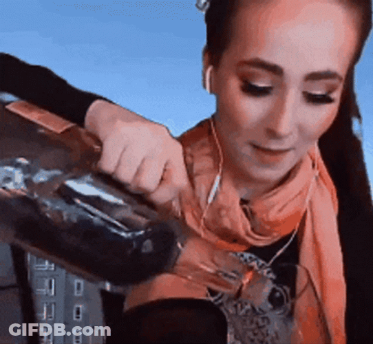 Alynni8 Pours Two Shots Of Vodka GIF