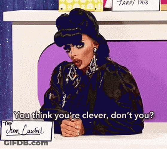 Alyssa Edwards Impersonating Joan Crawford GIF