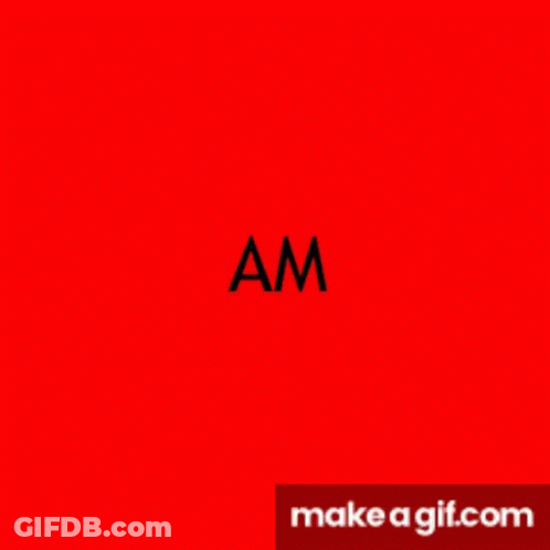 Am On Green Background GIF