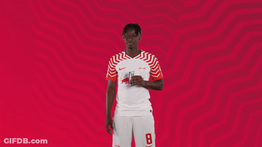 Amadou Haidara Consuming Red Bull GIF