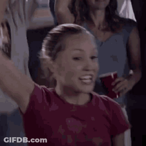 Amanda Bynes Happy Cheering GIF