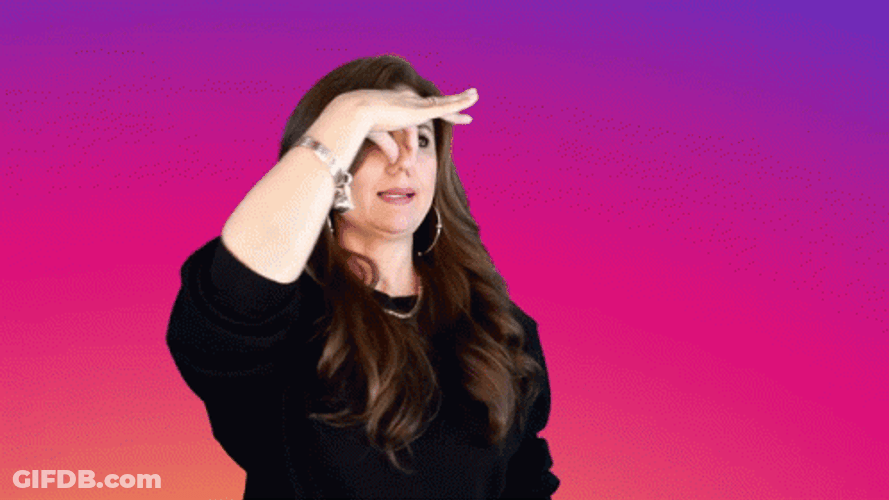 Amanda Cee Stinky Pinching Nose GIF