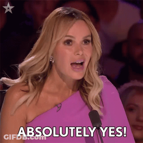 Amanda Holden Absolutely Yes GIF