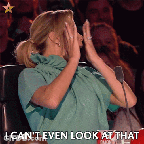 Amanda Holden Horrified Cant Even Look GIF