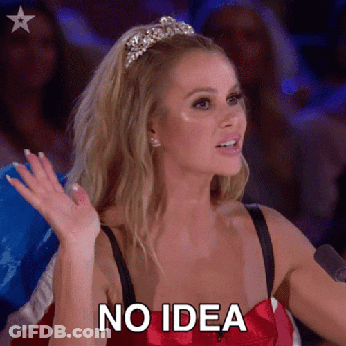 Amanda Holden No Idea GIF
