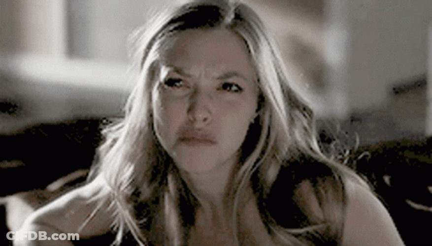 Amanda Seyfried Furrowed Eyebrows GIF