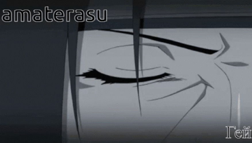 Amaterasu Itachi Crying Eye GIF
