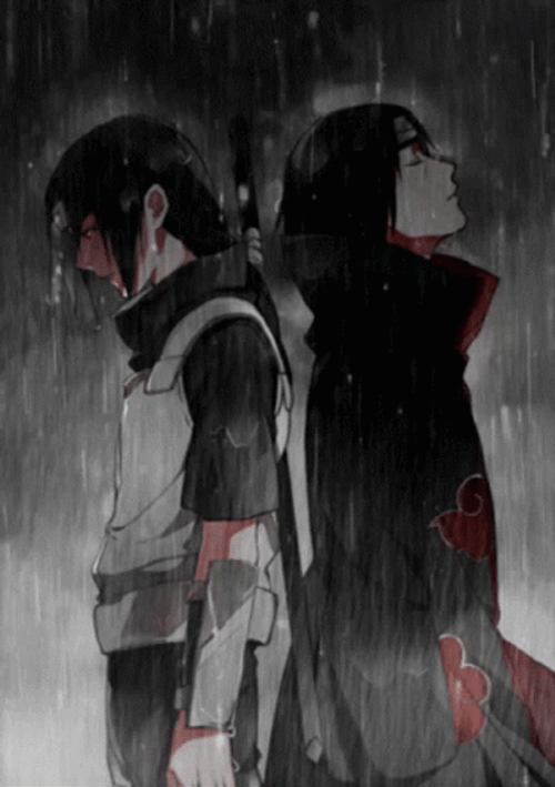 Amaterasu Itachi Raining GIF