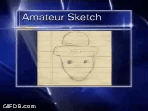 Amateur Sketch Of Man With Hat GIF