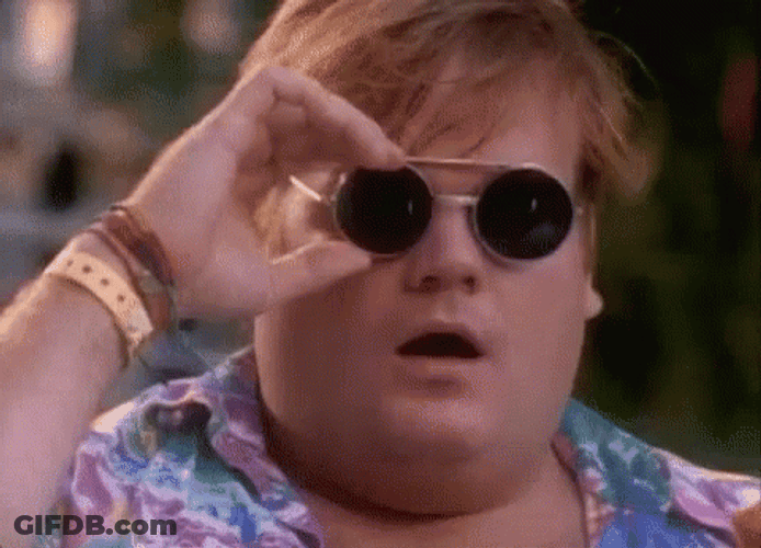Amazed Chris Farley GIF