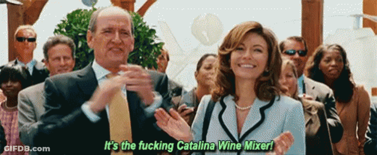 Amazed Clapping Catalina Wine Mixer GIF