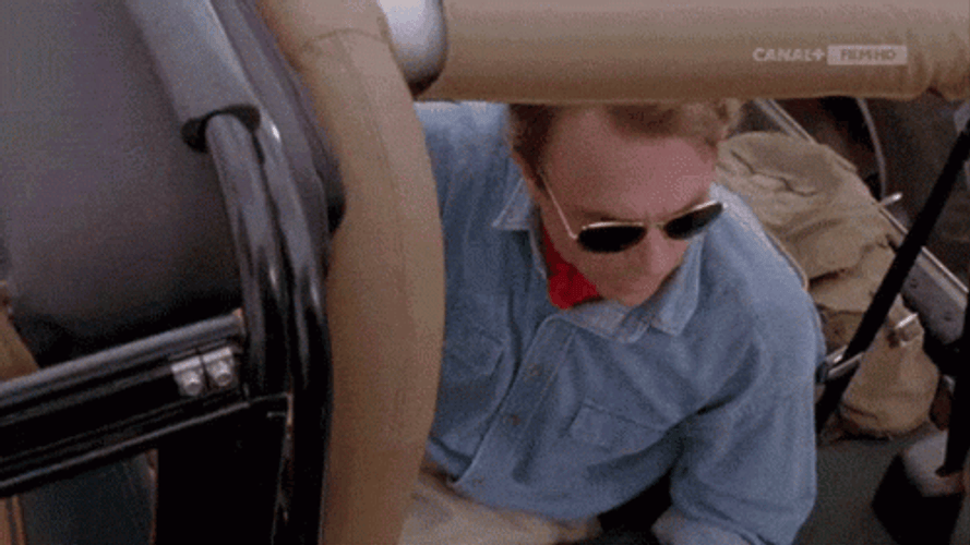 Amazed Nervous Reaction Jurassic Park GIF