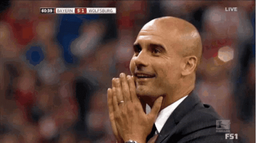 Amazed Reaction Pep Guardiola GIF