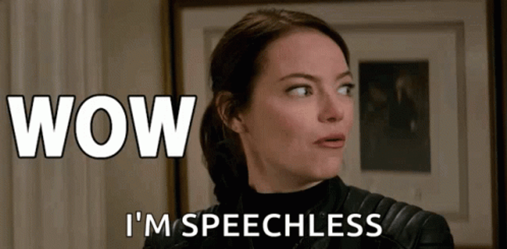 Amazed Speechless Emma Stone GIF
